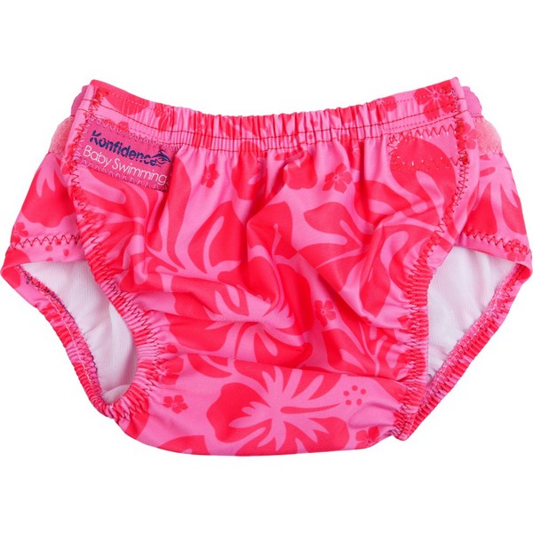 E-shop 304-pb Konfidence Aquanappy nastaviteľné plavky Pink hibiscus