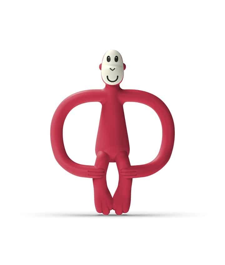 E-shop HRYZÁTKO A ZUBNÁ KEFKA MATCHSTICK MONKEY TEETHER RED