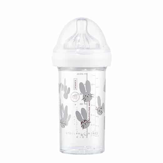 DOJČENSKÁ FĽAŠA LE BIBERON FRANCAIS STELLA MCCARTNEY KIDS RABBIT GREY, 210 ML, 6+m