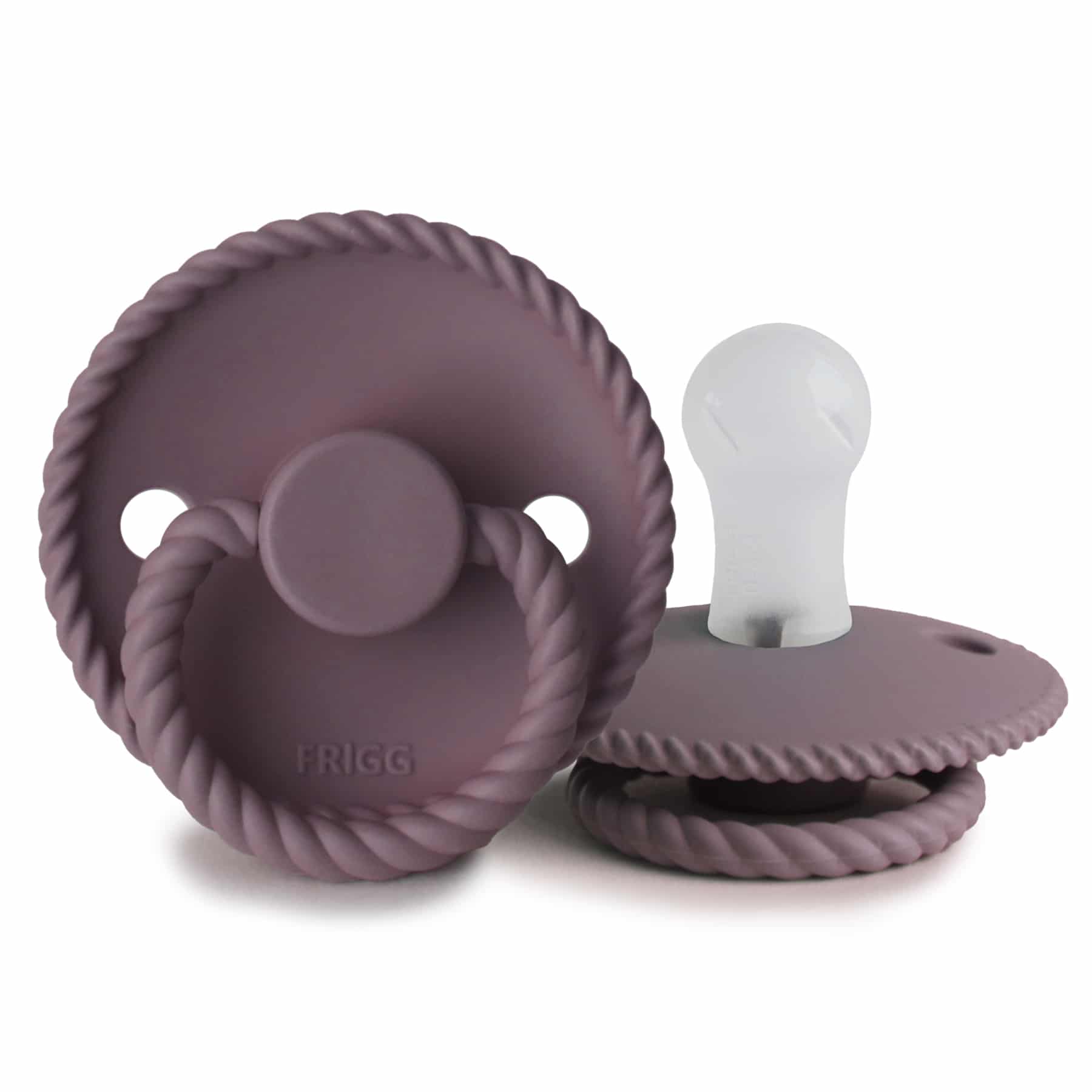 CUMLÍK FRIGG ROPE TWILIGHT MAUVE, 0-6M, SILIKÓN