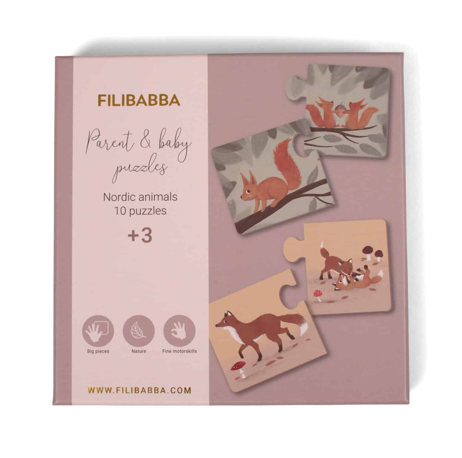 E-shop FILIBABBA PUZZLE RODIČ A DIEŤA – SEVERSKÉ ZVIERATKÁ