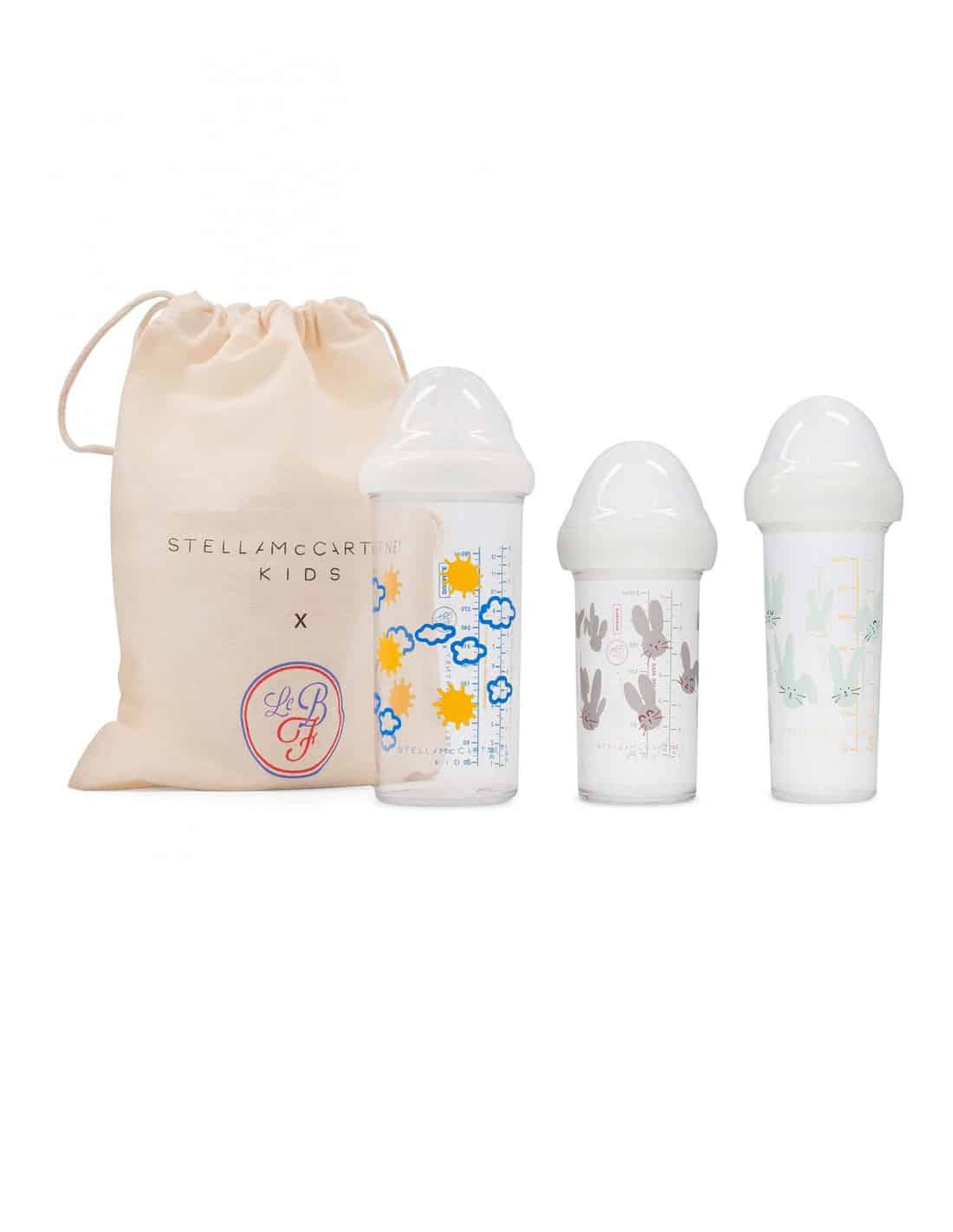 E-shop SET 3 DOJČENSKÝCH FLIAŠ LE BIBERON FRANCAIS STELLA MCCARTNEY KIDS, 2x 210 ml, 1x 360ml, 0+m / 6+m