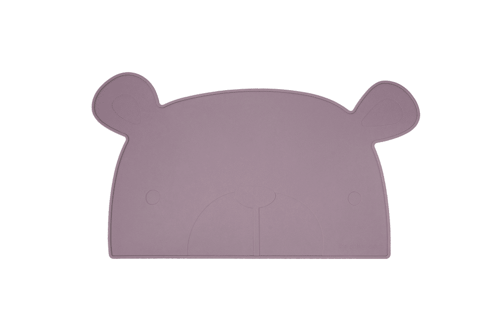 E-shop THE COTTON CLOUD SILIKÓNOVÁ PODLOŽKA MEDVEĎ LILI PLUM