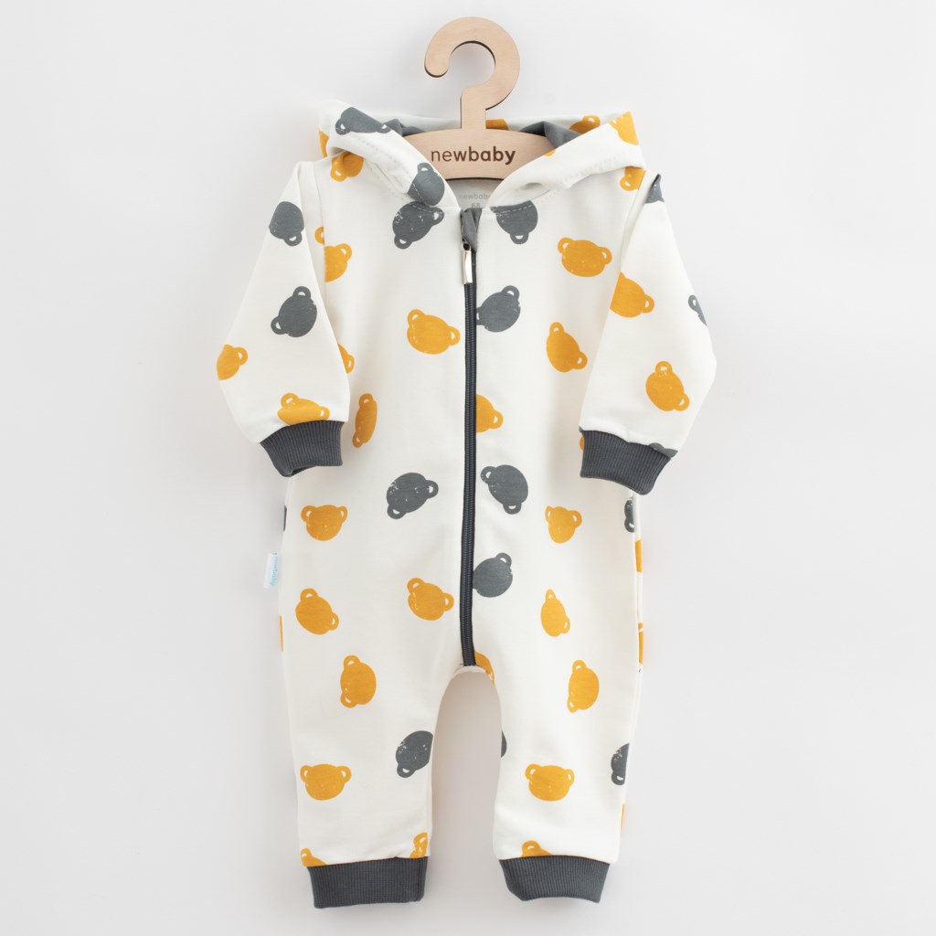 E-shop Dojčenský teplákový overal New Baby Little One sivá, 92 (18-24m) - 52019