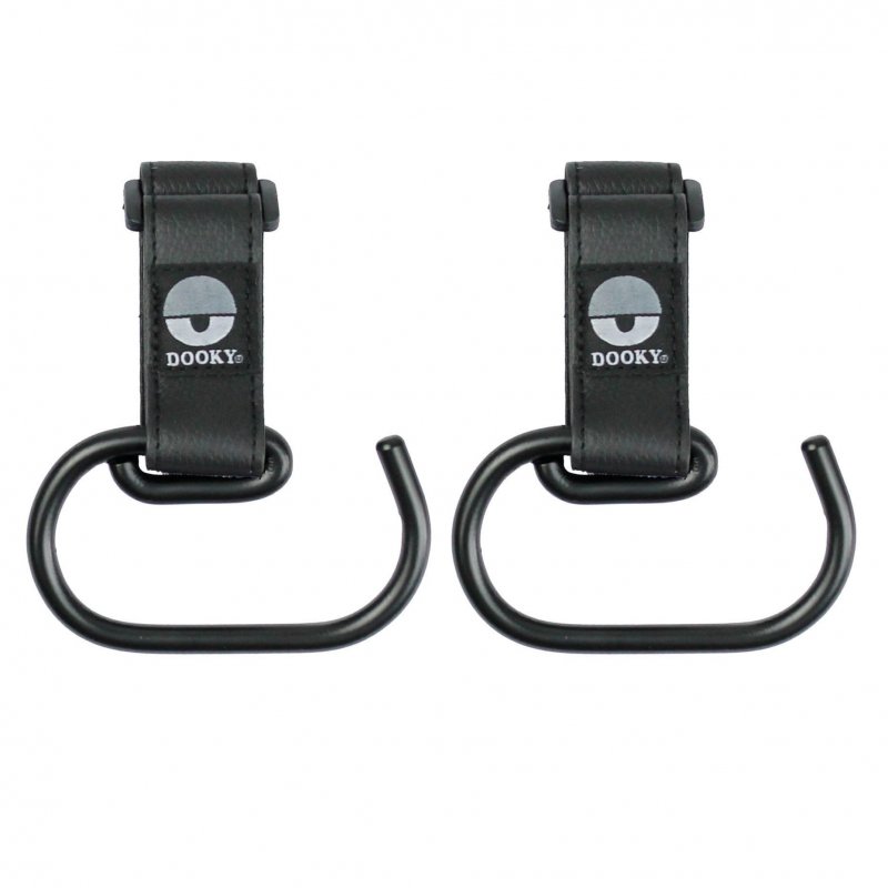 E-shop Dooky Háčky Buggy Hook LARGE 2ks Black