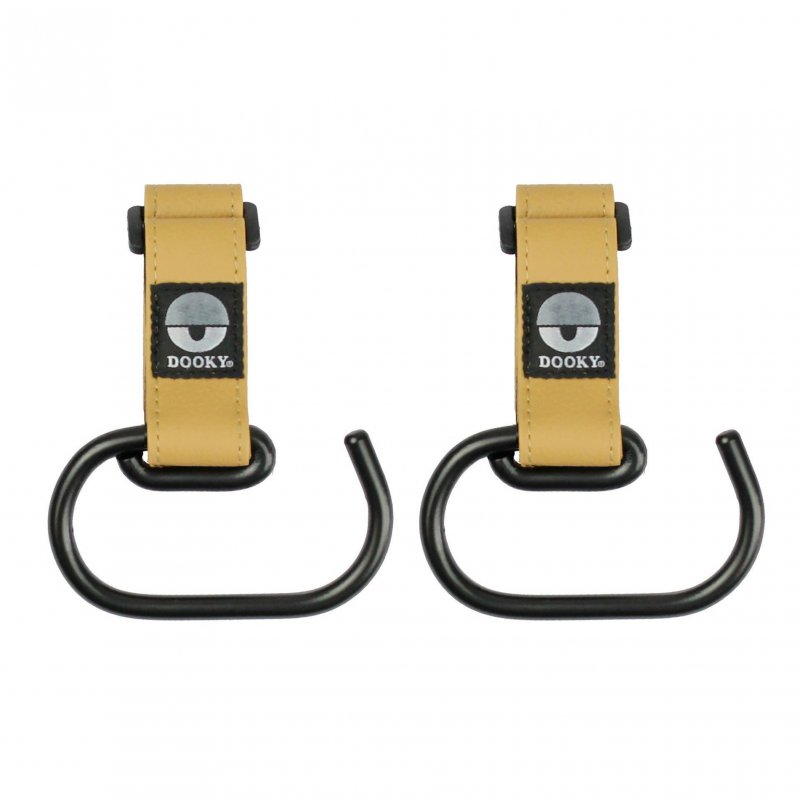 E-shop Dooky Háčky Buggy Hook LARGE 2ks Brown