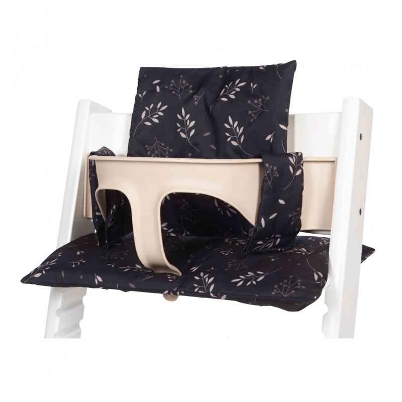 E-shop Dooky Výplň do stoličky Seat Cushion Set Romantic Leaves Black