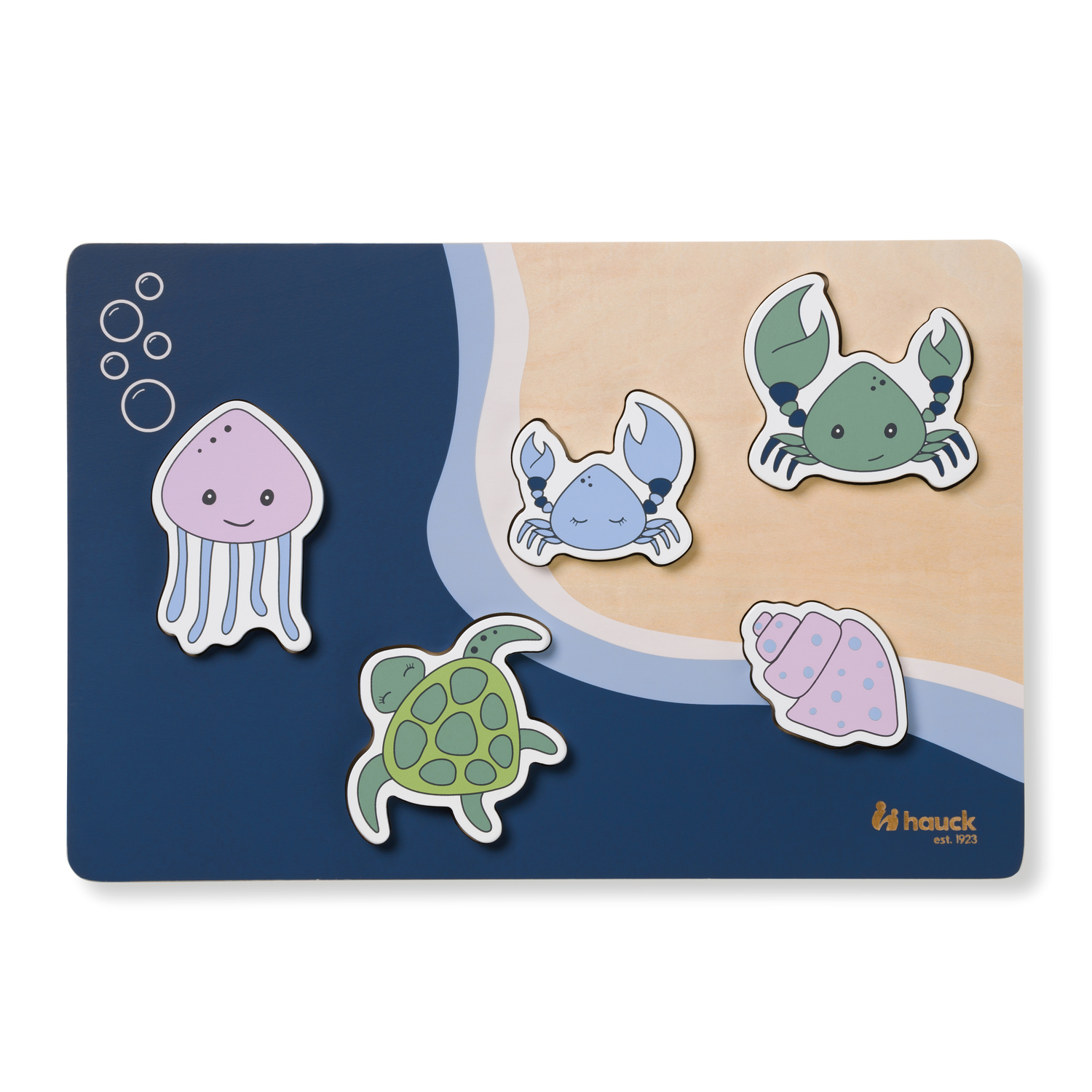 E-shop Hauck Puzzle drevené vkladacie Puzzle N Fit Sea