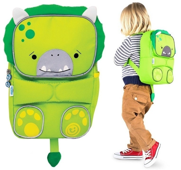 E-shop Trunki Toddlepak Batoh, Dinosaurus Dudley, zelený