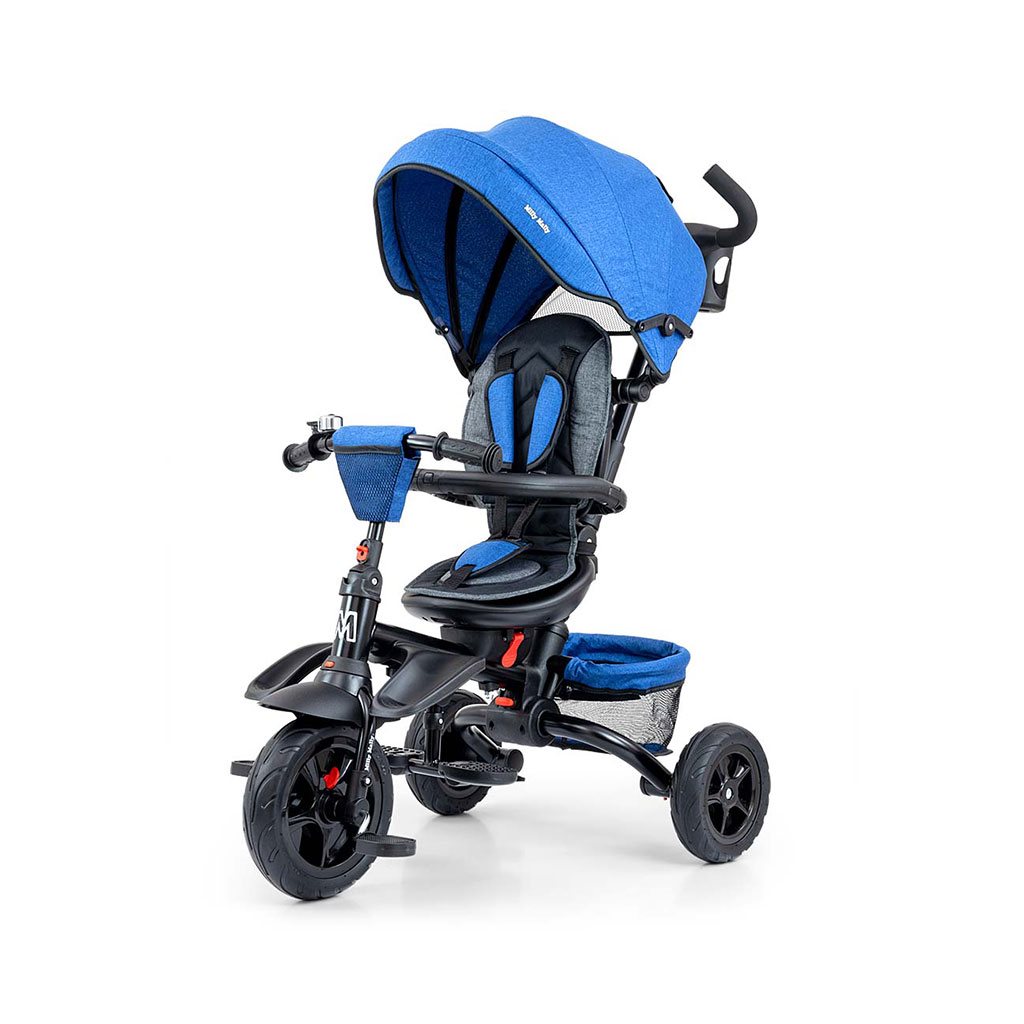 E-shop Detská trojkolka 6v1 Milly Mally Stanley navy-black - 52842