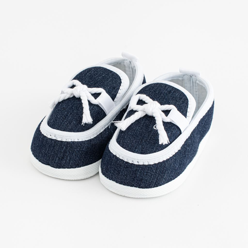 E-shop Dojčenské mokasíny-capačky New Baby tmavo modrá 0-3 m, 116/122 - 52365