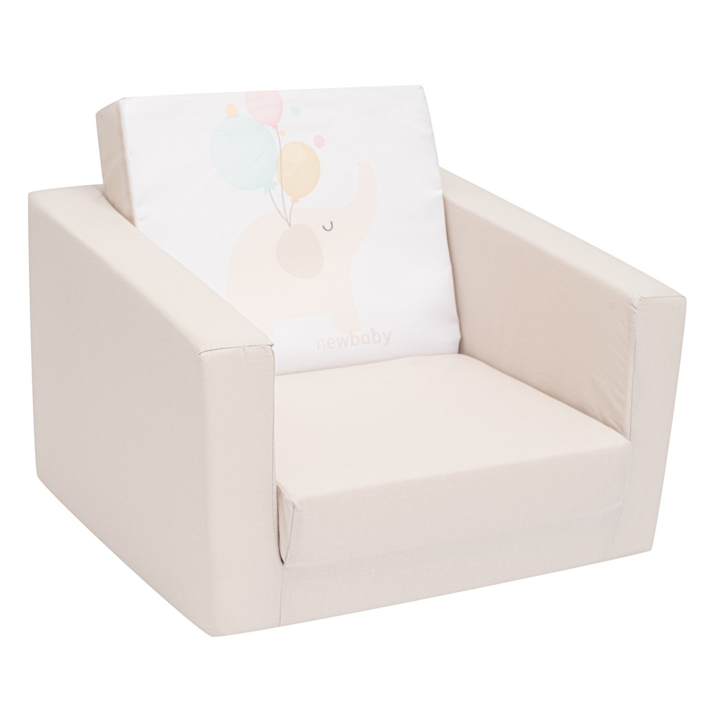 E-shop Detské rozkladacie kreslo New Baby Elephant béžová - 52577