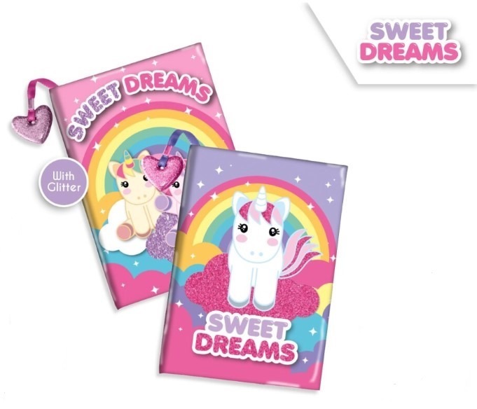 E-shop Kids Euroswan Glitrový diár, Sladké sny