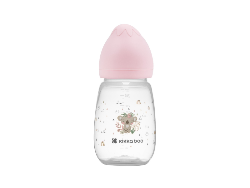 E-shop KikkaBoo Dojčenská fľaša 260ml 3m+ Savanna Pink
