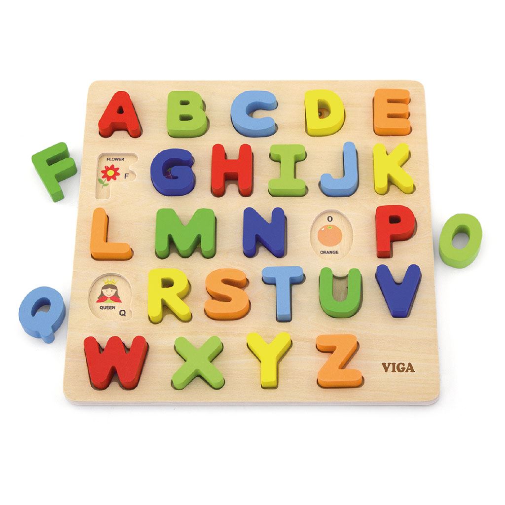 E-shop Detské vkladacie puzzle Viga Abeceda - 53113