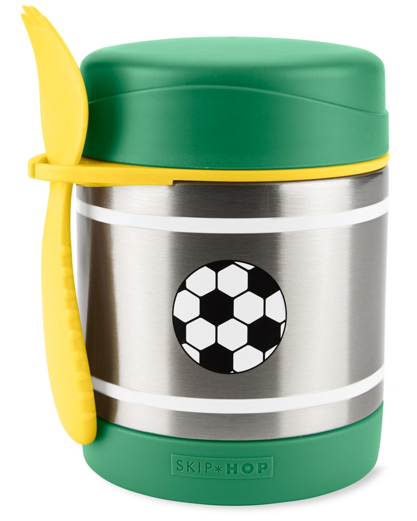 E-shop SKIPHOP SKIP HOP Spark Style Termoska na jedlo s lyžičkou/vidličkou Futbal 325 ml, 3r+