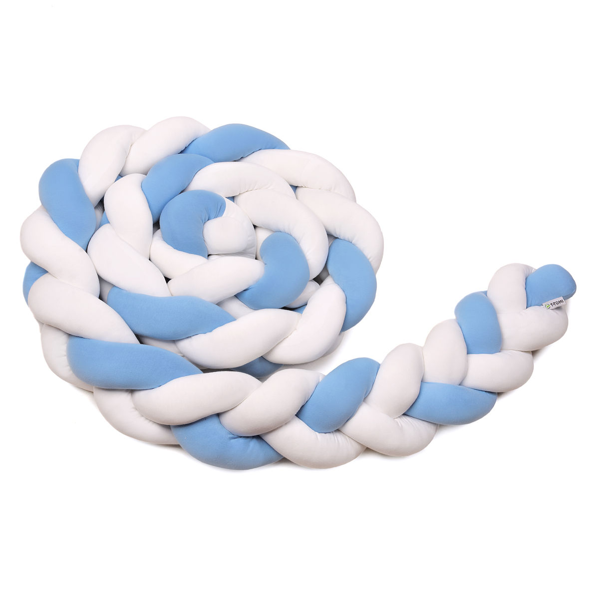 E-shop T-TOMI Pletený mantinel 180 cm White + Blue