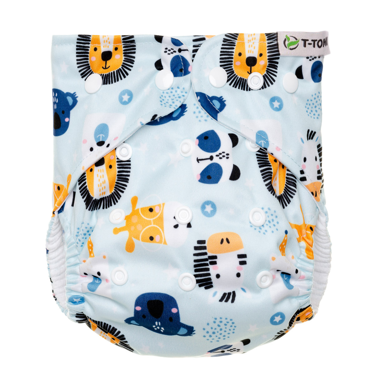 E-shop T-TOMI Nohavičková plienka AIO - prebaľovací set patentky Animals
