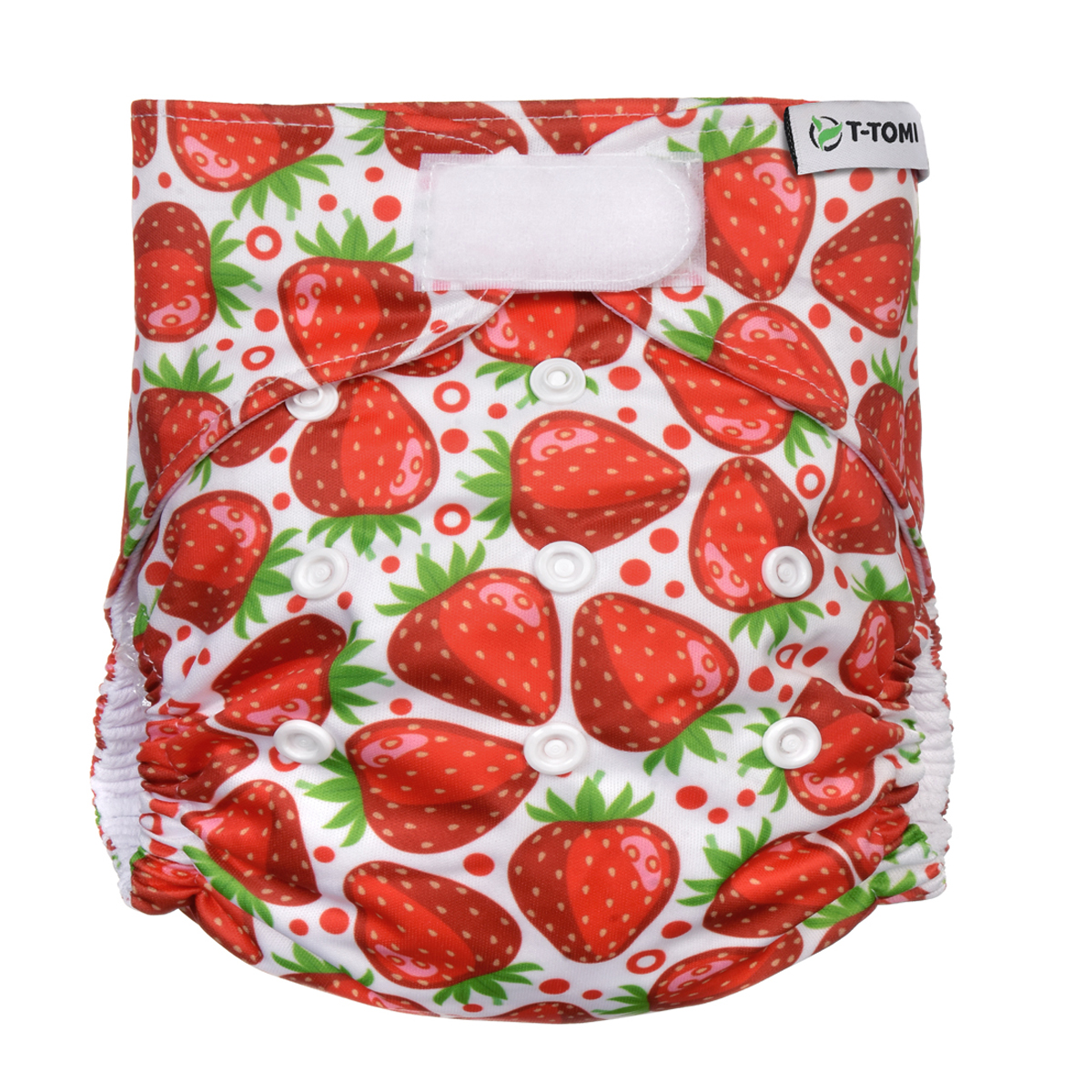 E-shop T-TOMI Nohavičková plienka AIO - prebaľovací set suchý zips Strawberries