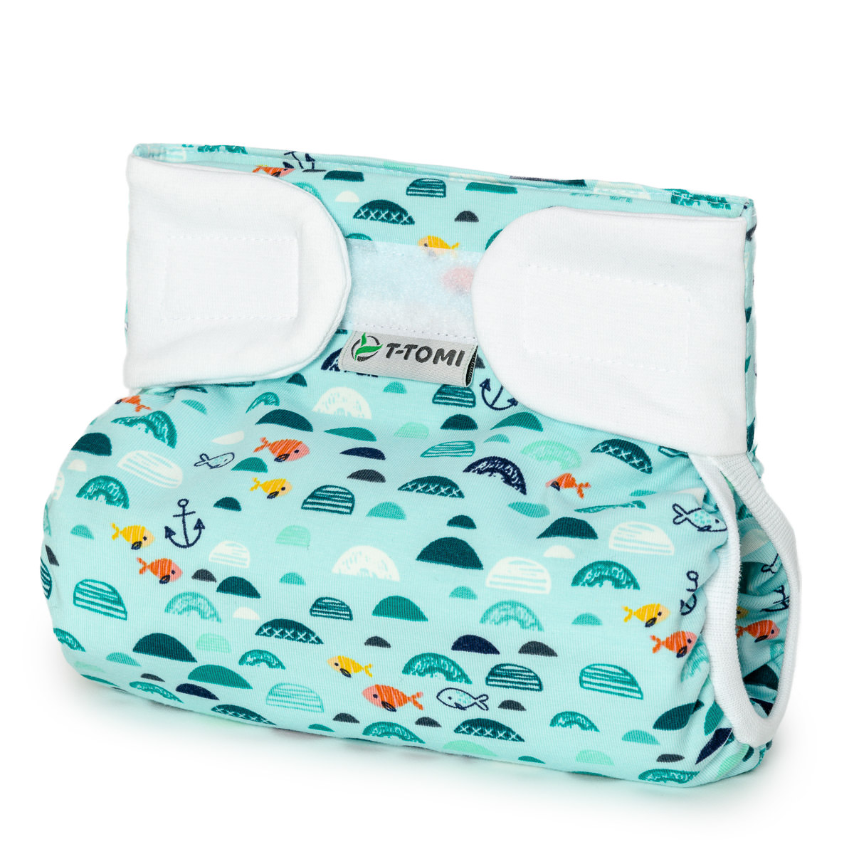 T-TOMI Ortopedické abdukčné nohavičky - suchý zips Green sea (3-6kg)