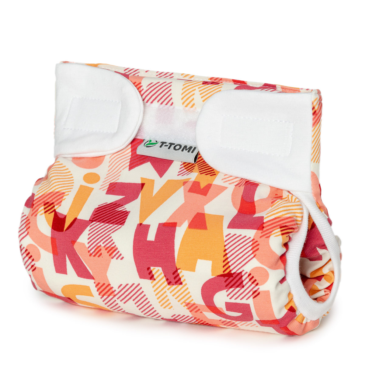 T-TOMI Ortopedické abdukčné nohavičky - suchý zips Pink alphabet (3-6kg)