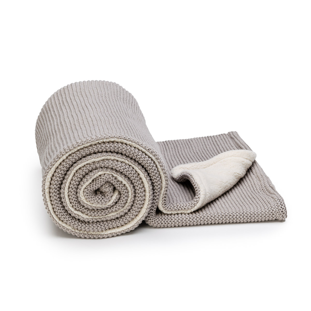 E-shop T-TOMI Pletená deka WARM Grey waves