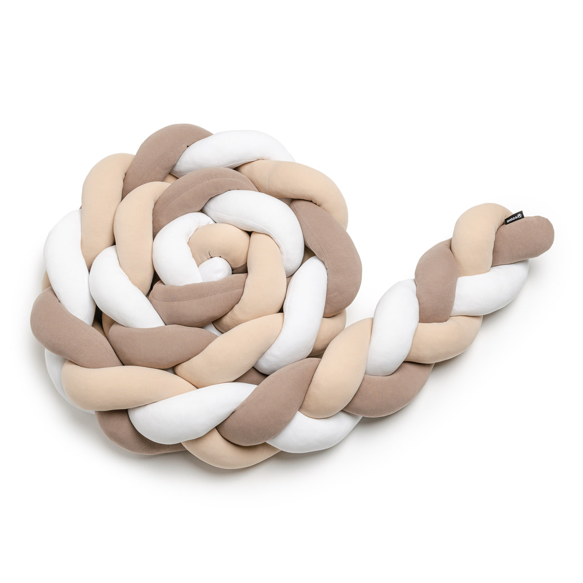 E-shop T-TOMI Pletený mantinel 360 cm White + Beige + Mocca