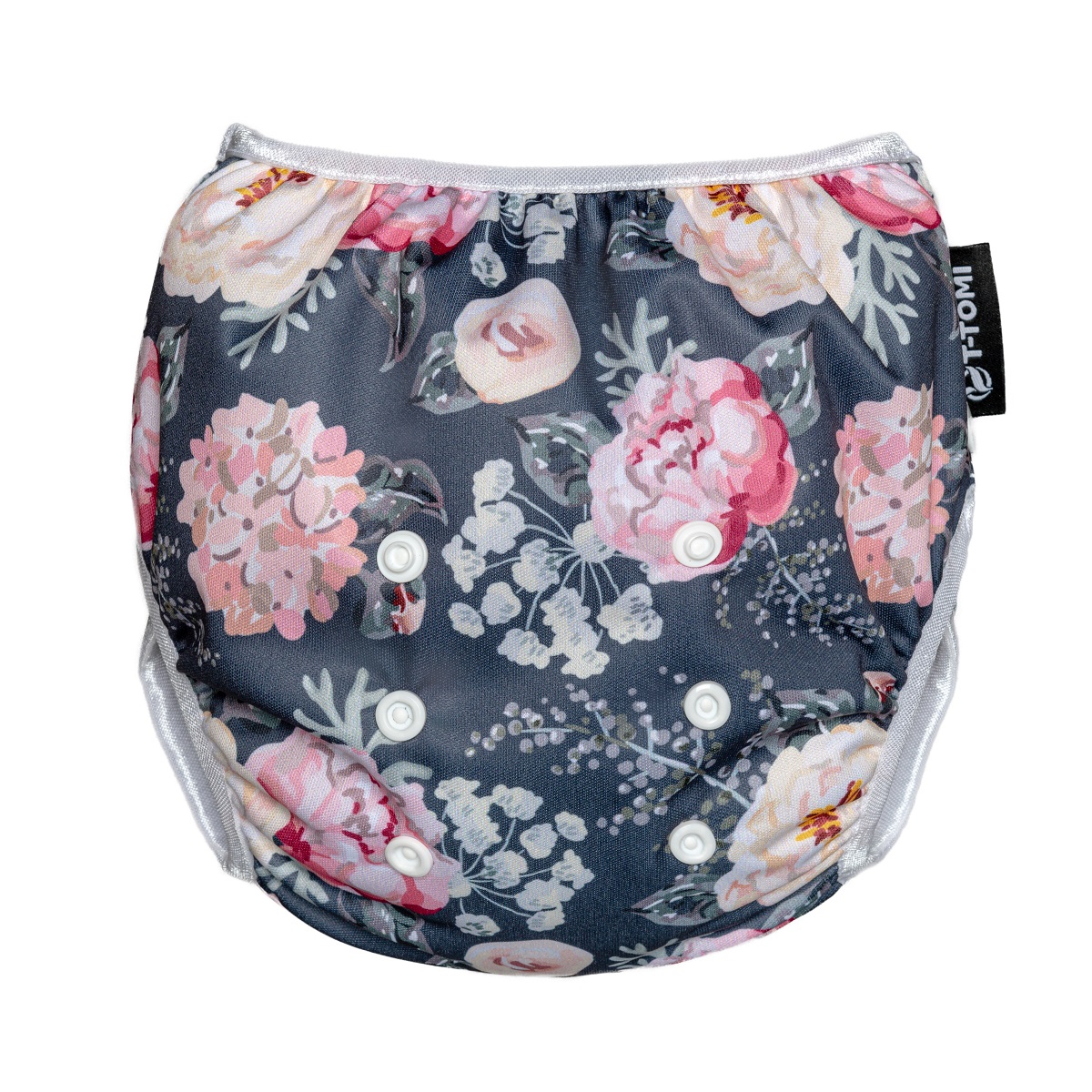E-shop T-TOMI Plienkové plavky Grey flowers
