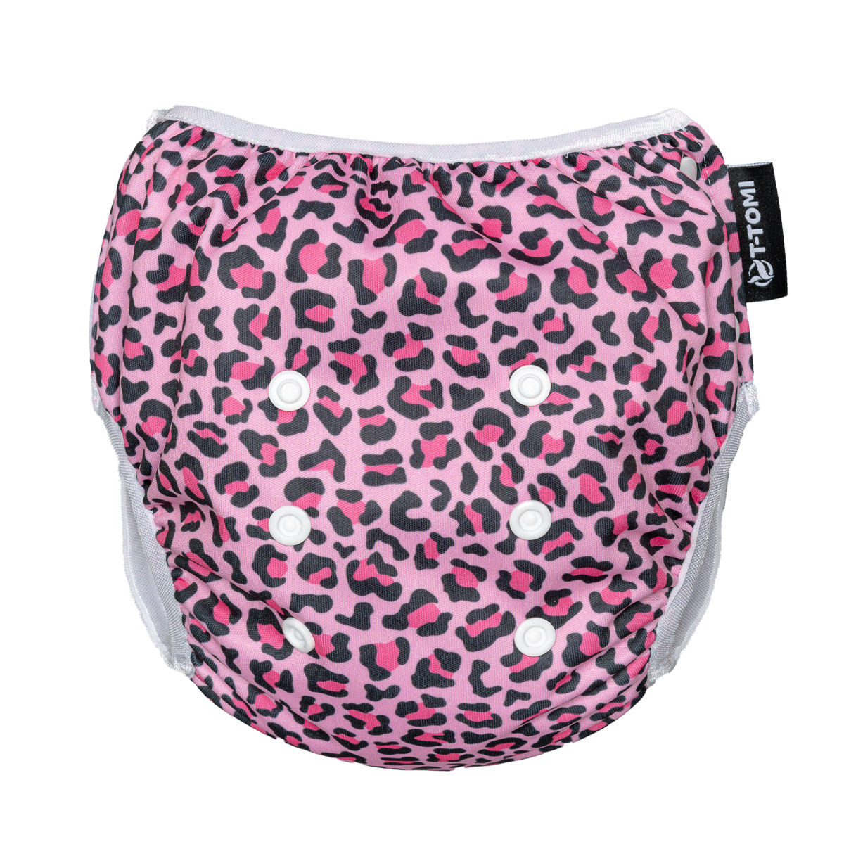 E-shop T-TOMI Plienkové plavky s volánom Pink gepard