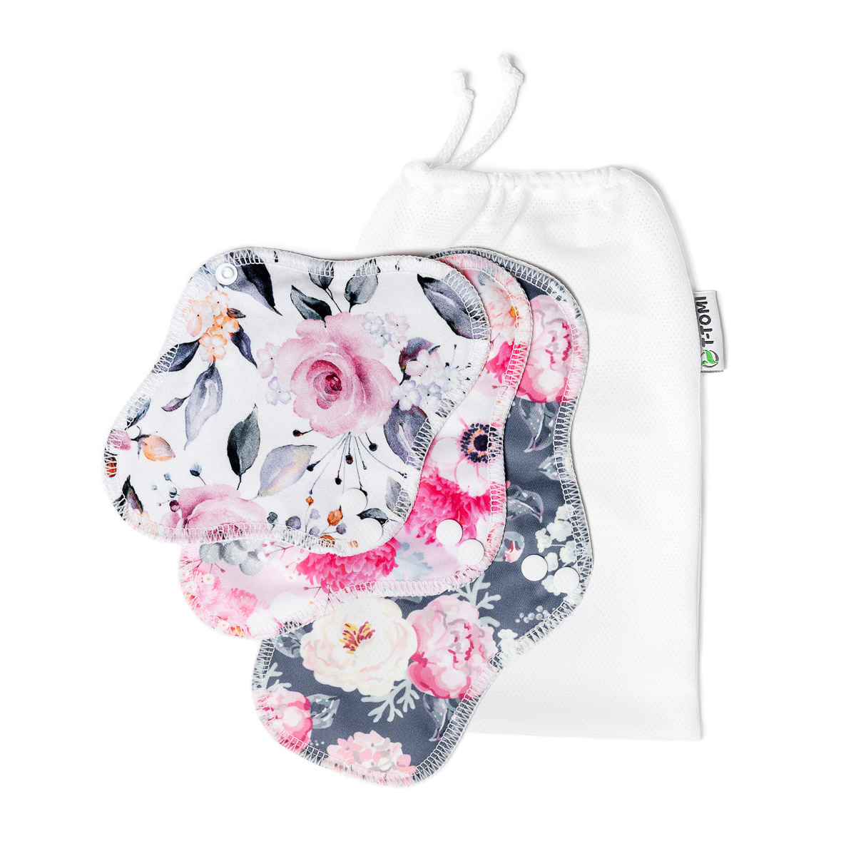 E-shop T-TOMI Testovacia sada Flowers + vrecko na pranie