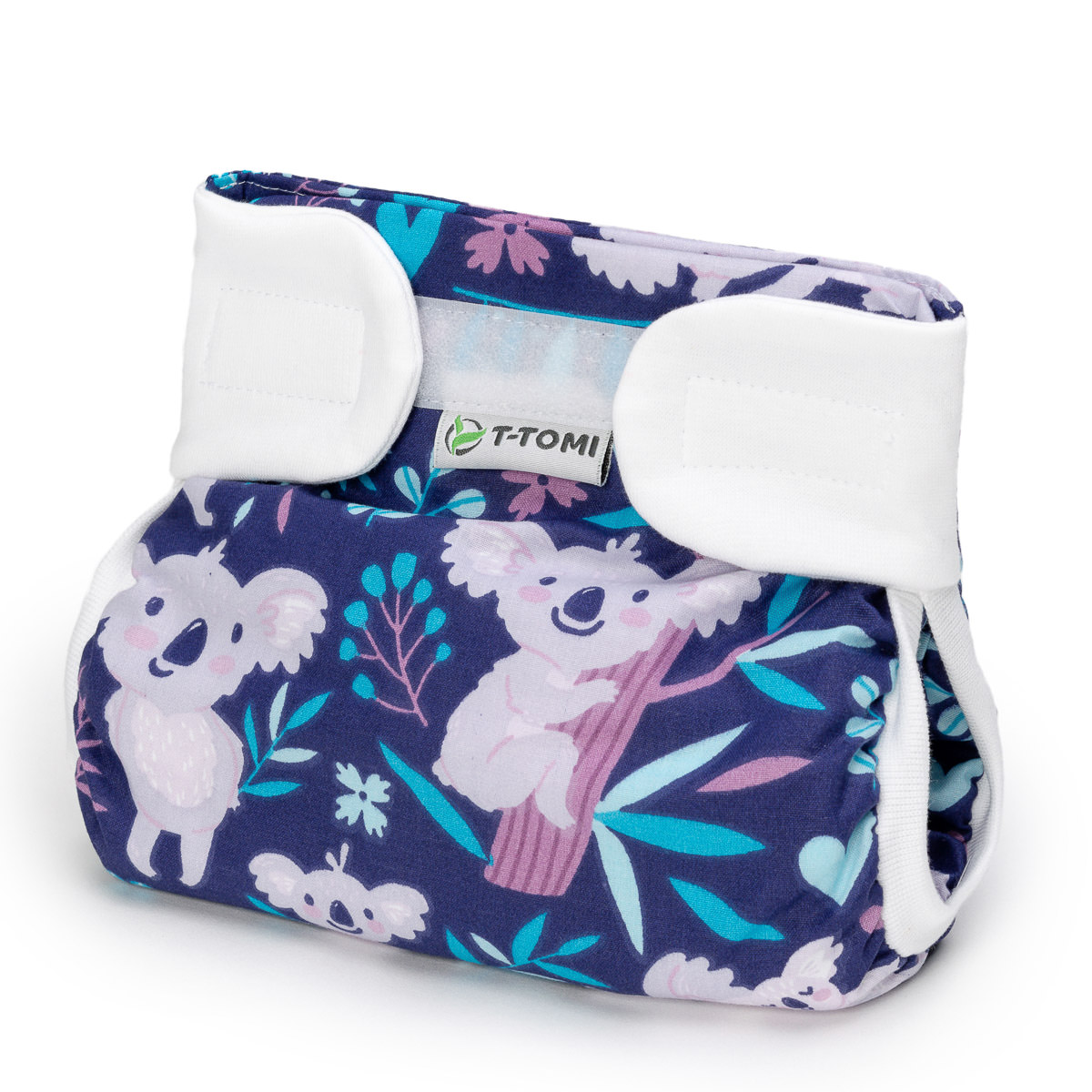 T-TOMI Ortopedické abdukčné nohavičky - suchý zips Dark koalas (3-6kg)