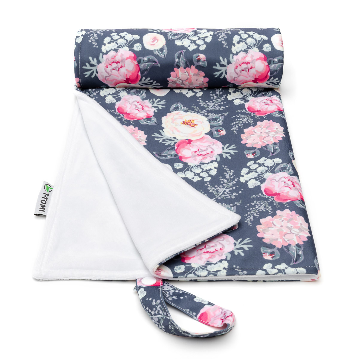 E-shop T-TOMI Prebaľovacia podložka Grey flowers