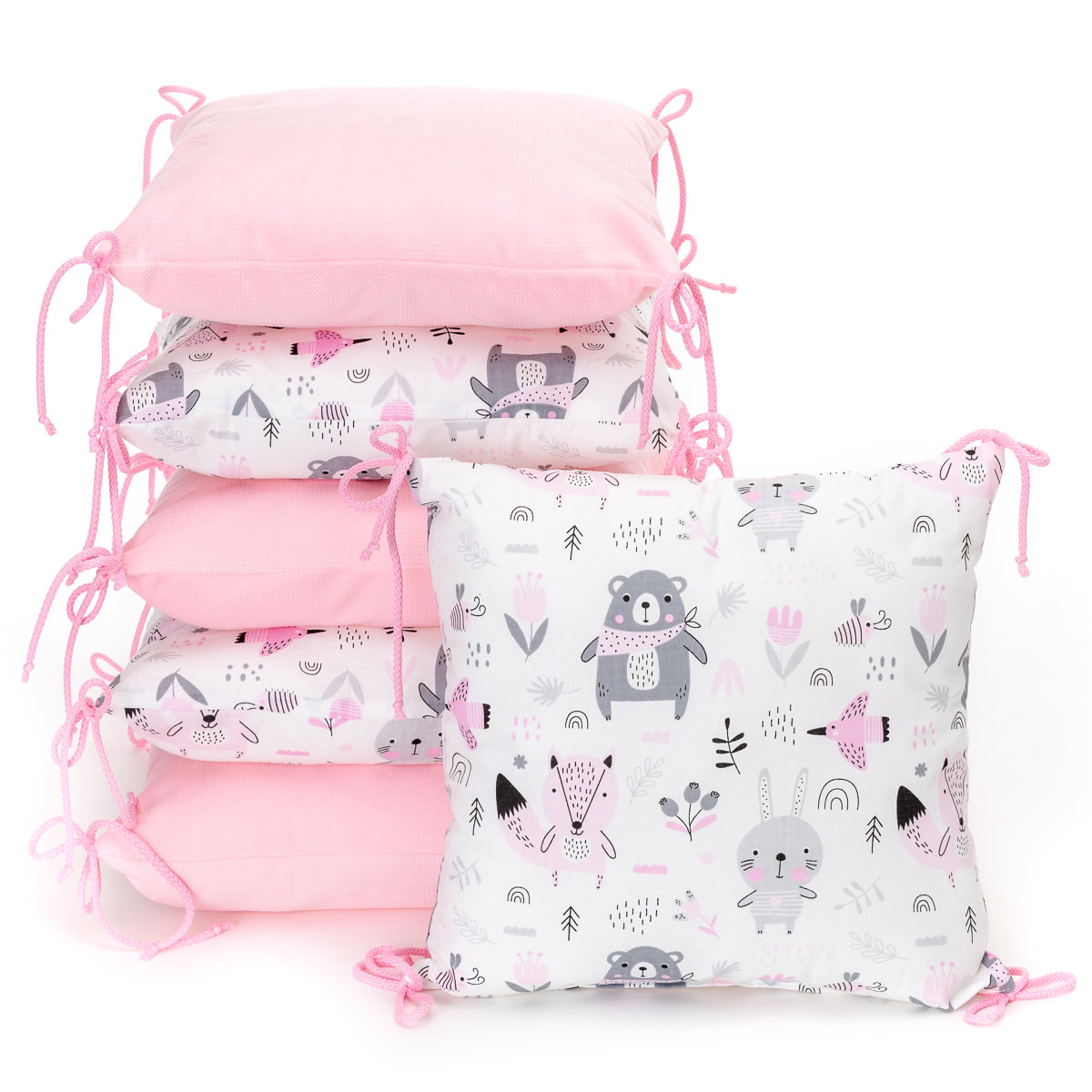 E-shop T-TOMI Vankúšikový mantinel Pink bears