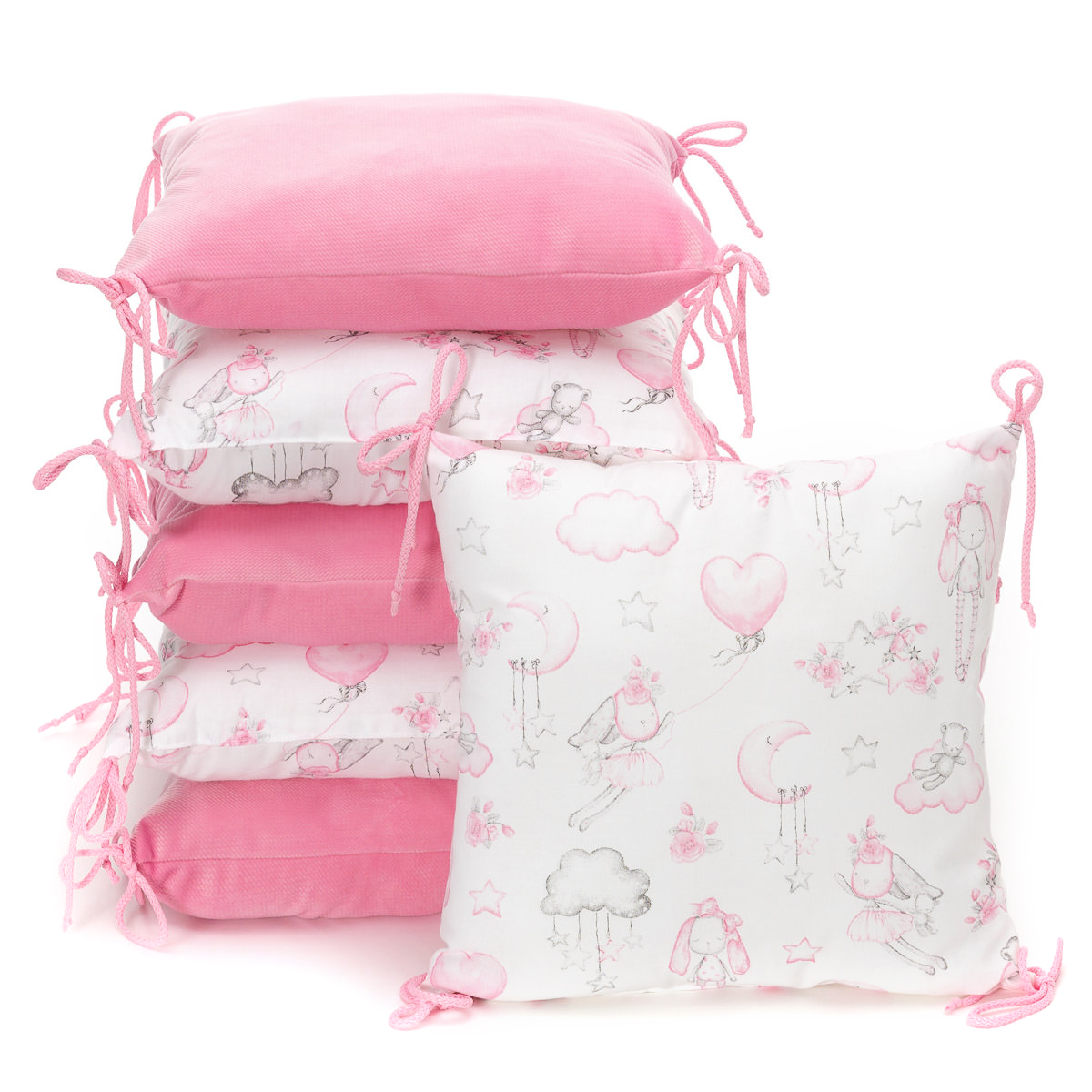 E-shop T-TOMI Vankúšikový mantinel Sweet bunnies