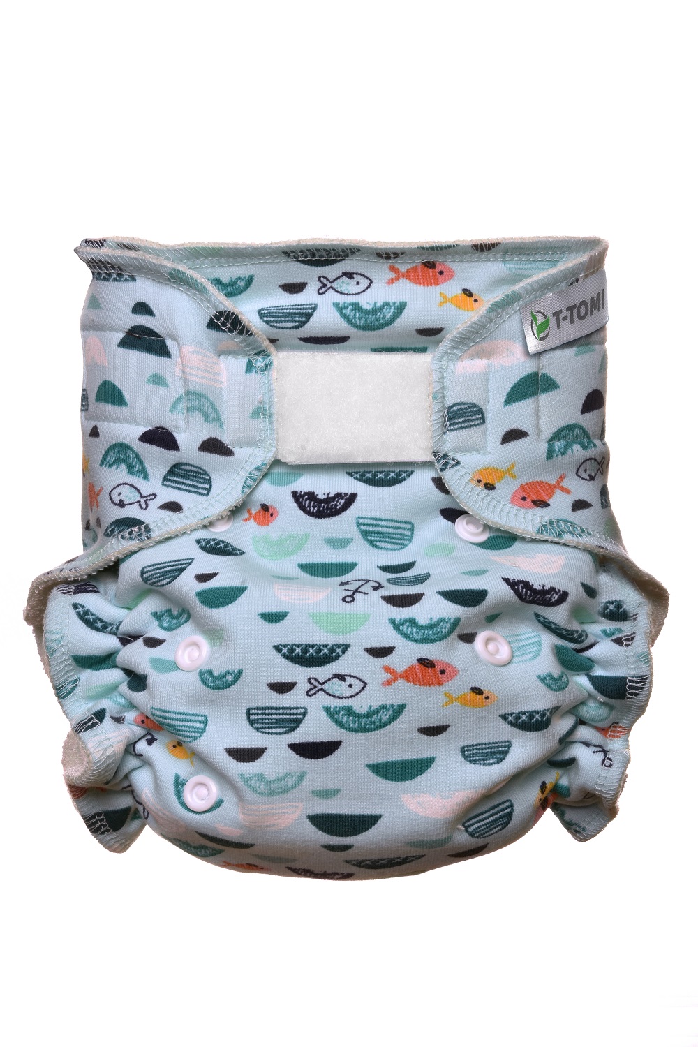 E-shop T-TOMI Nohavičková plienka - prebaľovací set suchý zips Green Sea