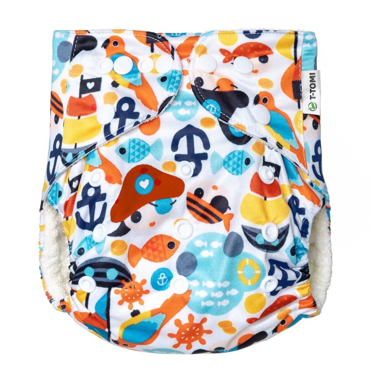 E-shop T-TOMI Nohavičková plienka AIO - prebaľovací set patentky Sailor
