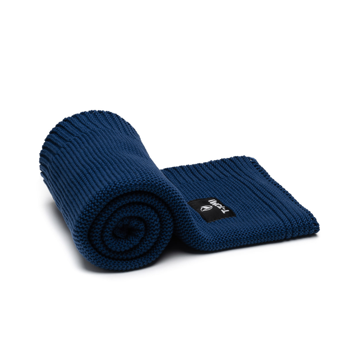 E-shop T-TOMI Pletená deka Dark blue waves