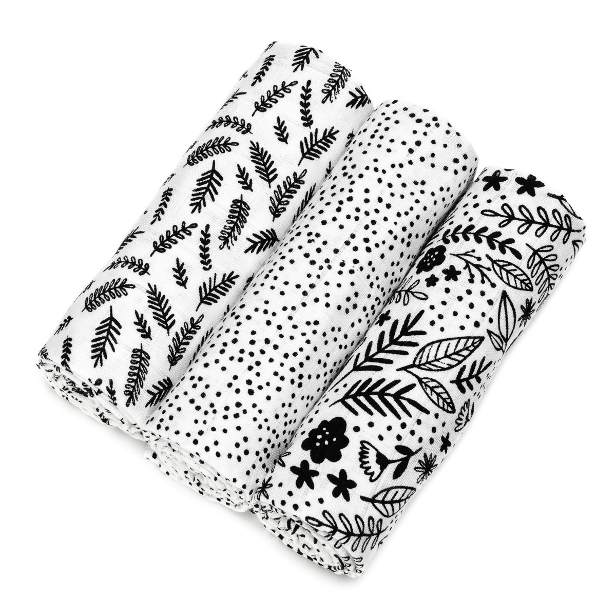 E-shop T-TOMI TETRA plienky HIGH QUALITY Black flowers
