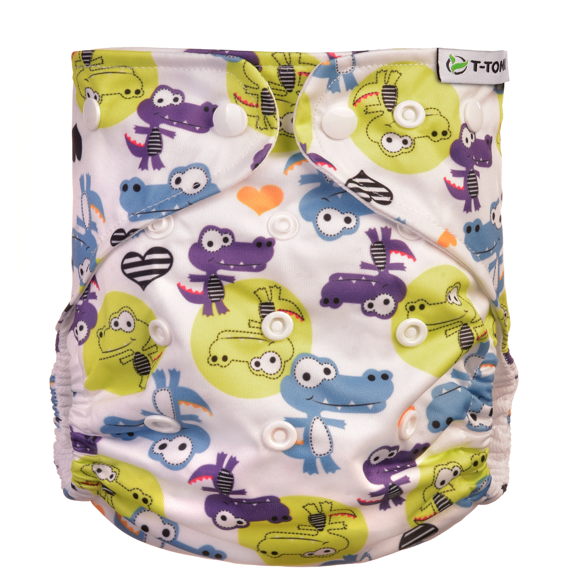 E-shop T-TOMI Nohavičková plienka AIO - prebaľovací set patentky Crocodiles