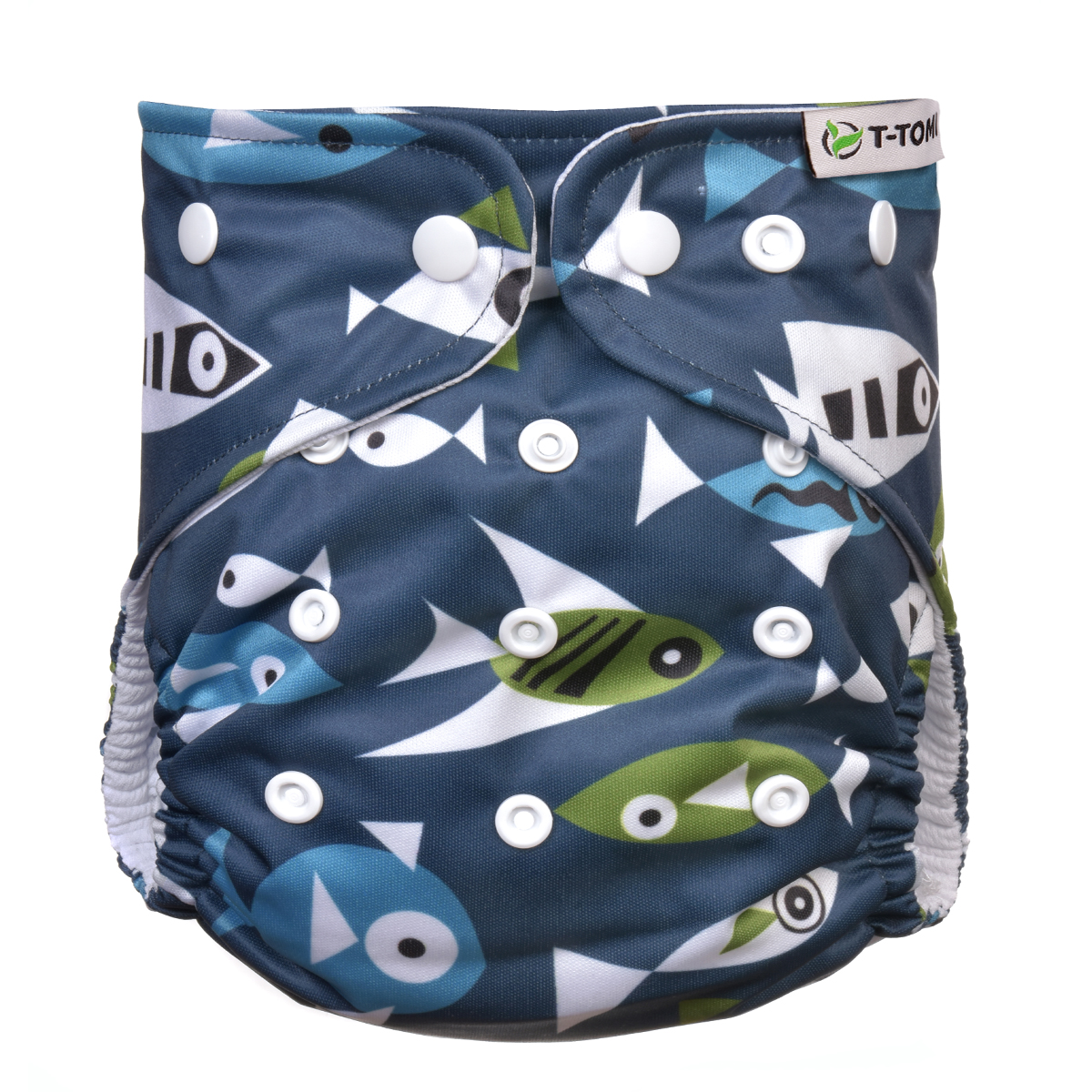 E-shop T-TOMI Nohavičková plienka AIO - prebaľovací set patentky Fish