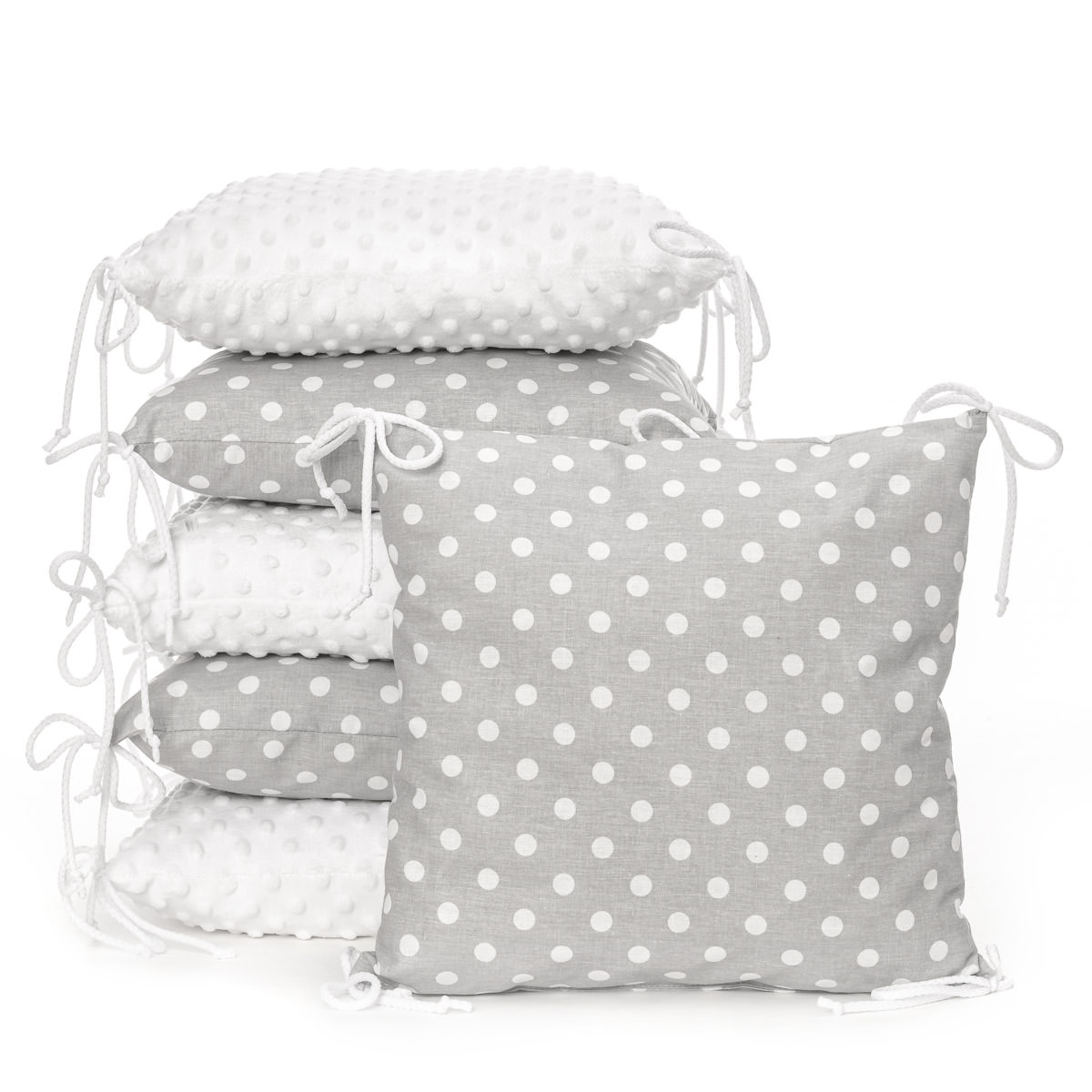 E-shop T-TOMI Vankúšikový mantinel Grey dots