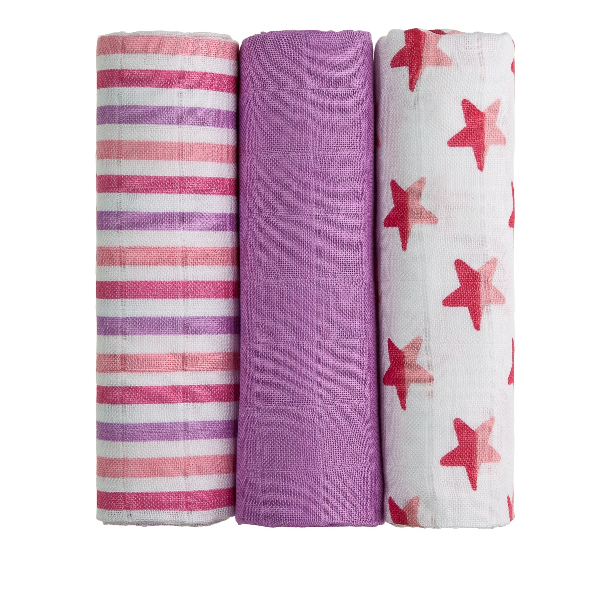E-shop T-TOMI Bambusové plienky Pink stars
