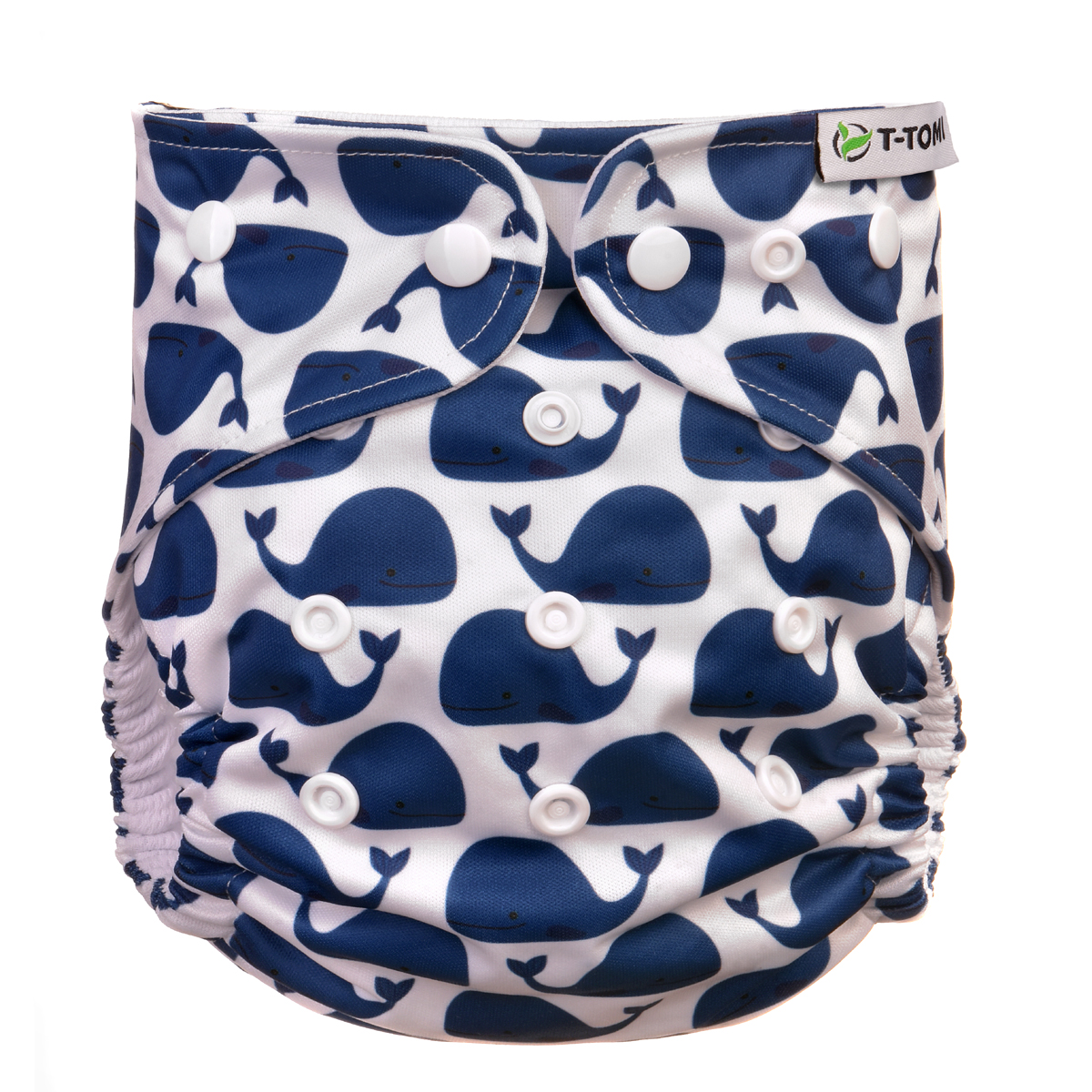 E-shop T-TOMI Nohavičková plienka AIO - prebaľovací set patentky Whales