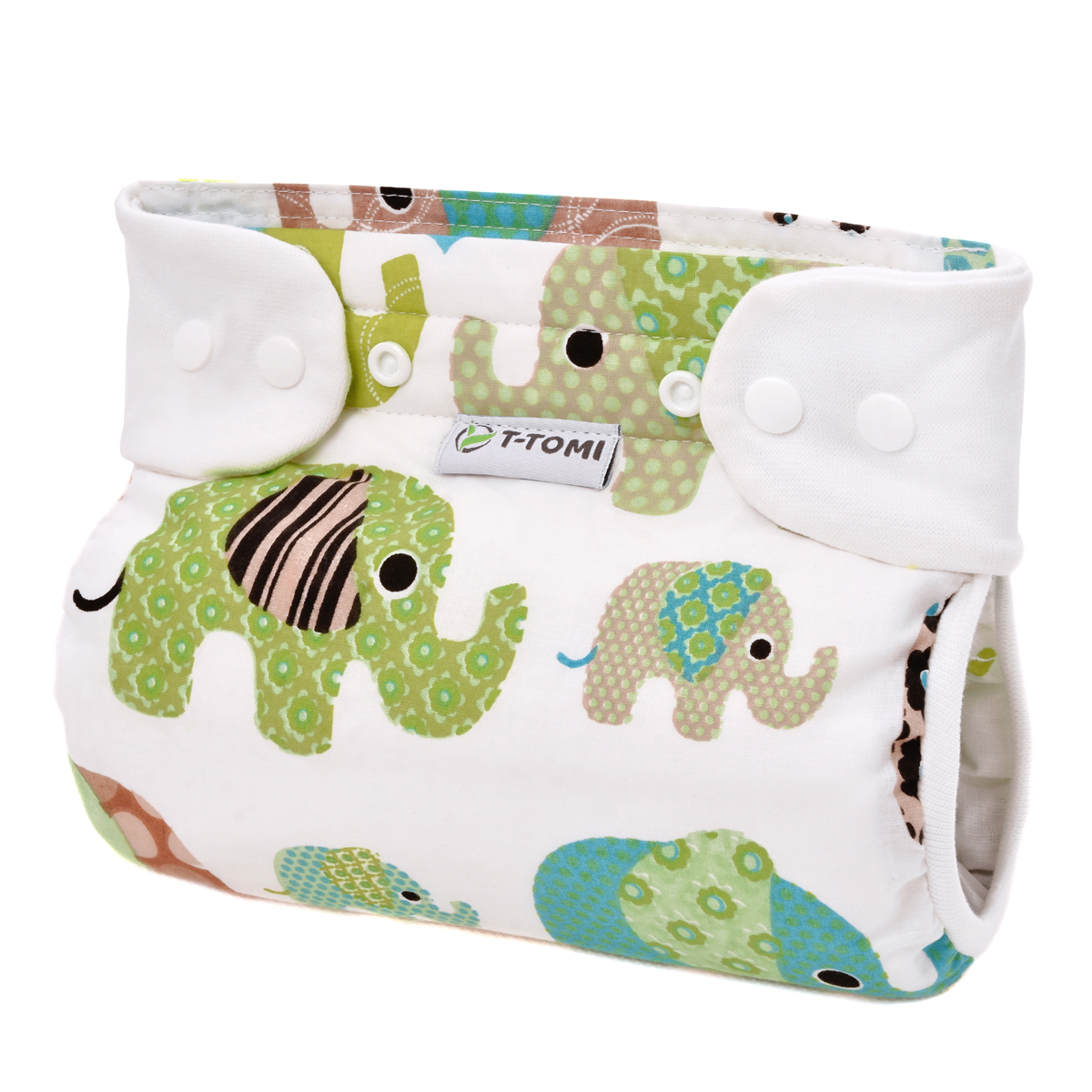 E-shop T-TOMI Ortopedické abdukčné nohavičky - patentky Green elephants (5-9kg)
