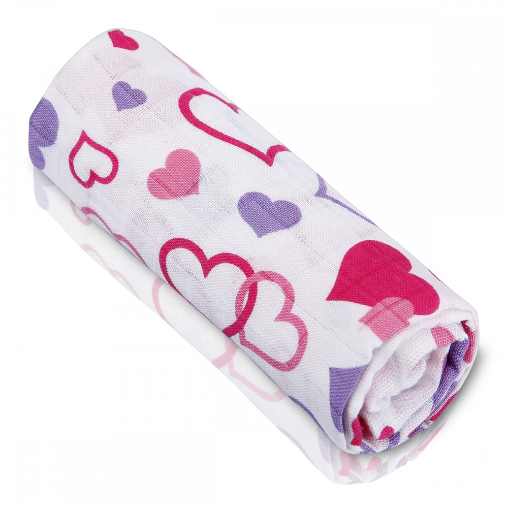 E-shop T-TOMI Bambusová osuška Hearts