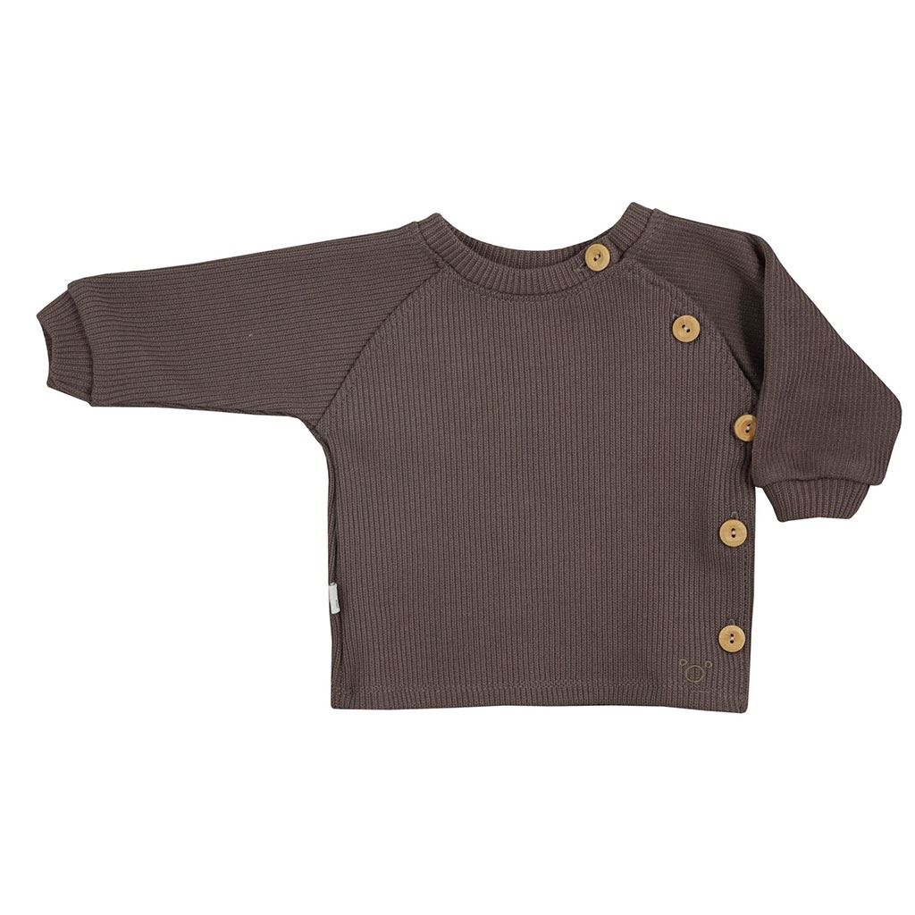 E-shop Dojčenské tričko s dlhým rukávom Koala Pure brown, 86 (12-18m) - 53652
