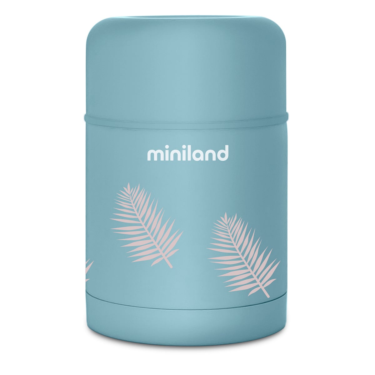 E-shop Miniland Terra Termoska na jedlo, 600ml, modrá/palmy