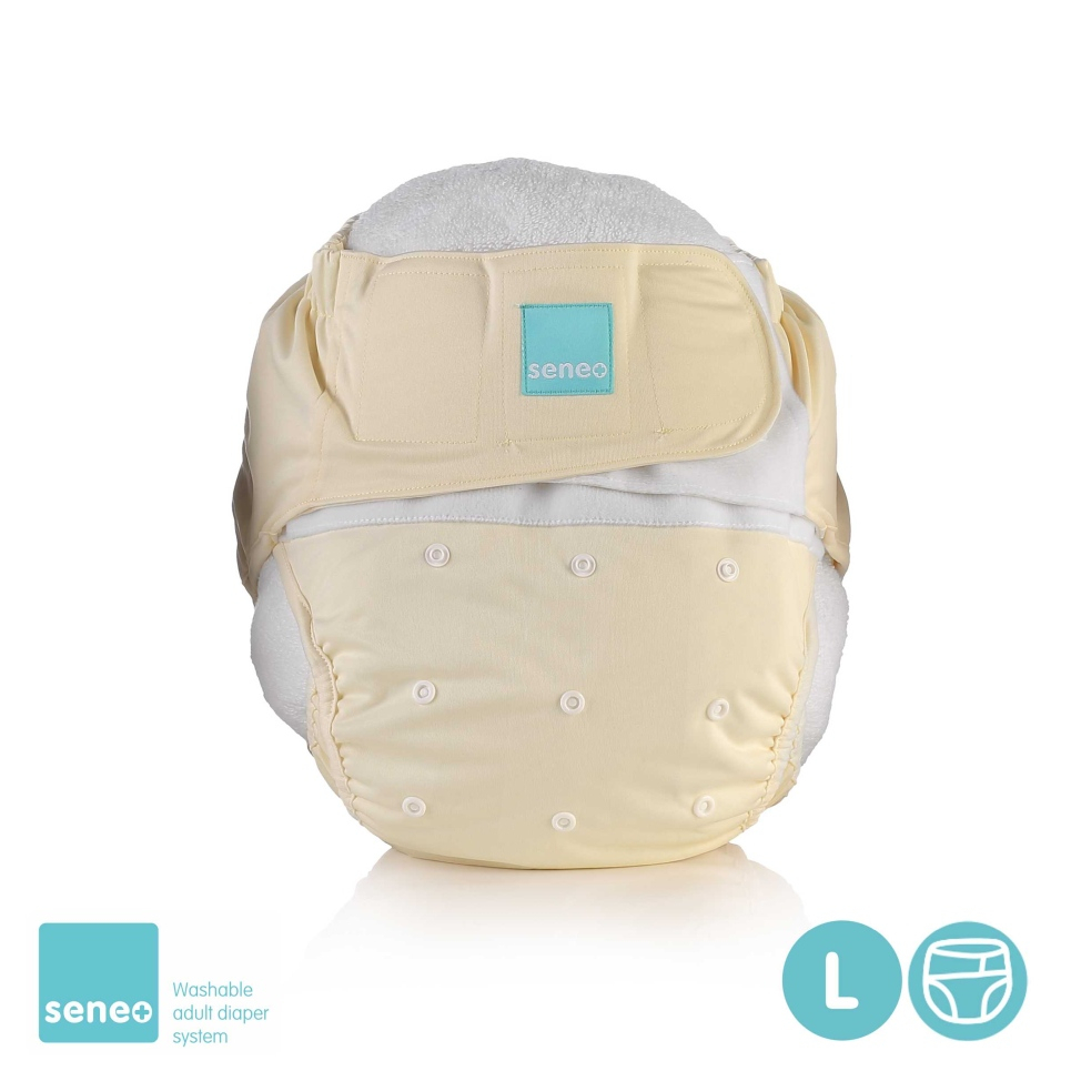 E-shop XKKO SENEO Vrchné plienkové nohavičky pre dospelých, Pastel Yellow, Veľkosť L
