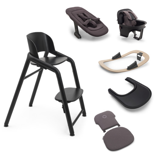 E-shop Bugaboo jedálenská stolička Giraffe black, VÝHODNÝ SET