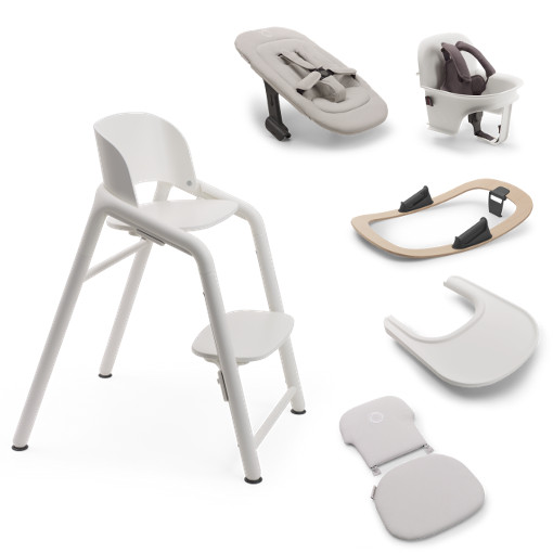 E-shop Bugaboo jedálenská stolička Giraffe white, VÝHODNÝ SET